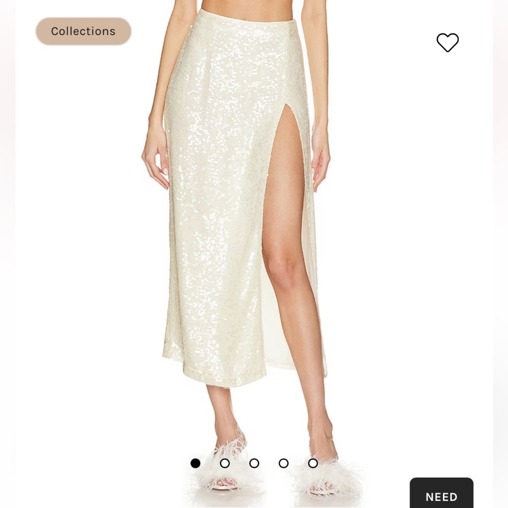 NWT Lapointe Sequin Skirt with Slit
